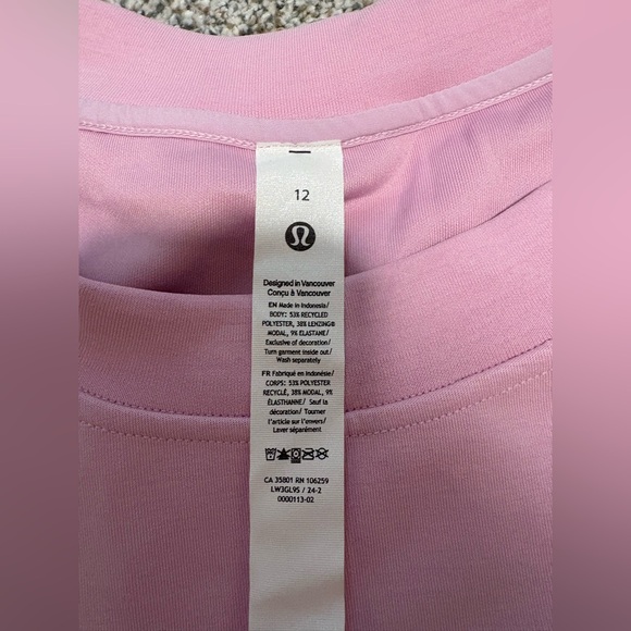 NWT Lululemon Softstreme Perfectly Oversized Cropped Crew Vitapink - Picture 4 of 6